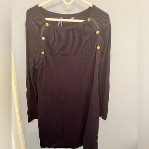 Seraphine Navy Maternity Sweater Dress